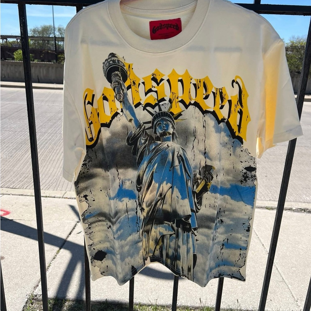 Godspeed Graphic T-Shirt in Cream and Black